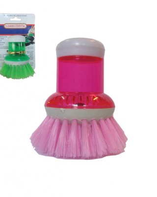 Βουρτσάκι πιάτων με θήκη σαπουνιού στη λαβή