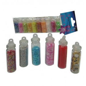 Διακοσμητικά στρας νυχιών σετ 10 φυαλίδια